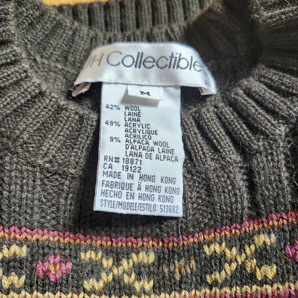 Wool blend knit sweater